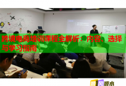 跨境电商培训课程全解析：内容、选择与学习指南