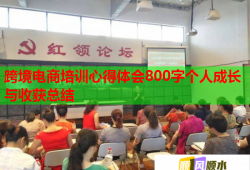 跨境电商培训心得体会800字个人成长与收获总结