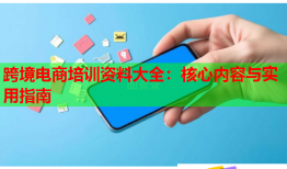跨境电商培训资料大全：核心内容与实用指南